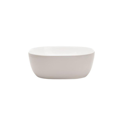 Crosswater Real Waskom - opbouw - vierkant - 41x41x14.5cm - zonder overloop - porselein - glans wit