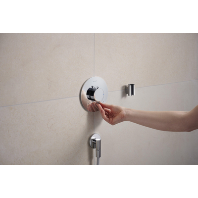 Hansgrohe FixFit Fine S wandaansluitbocht - chroom