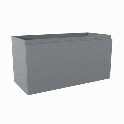 Mondiaz FLOTT Meuble sous vasque - 100x45x50cm - 2 tiroirs - softclose - 1 découpe droite - Plata