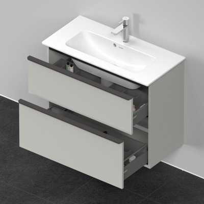 Duravit D-neo Meuble sous vasque 81x37.2x62.5cm 2 tiroirs Gris béton mat