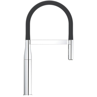 GROHE essence mélangeur de cuisine monotrou avec limiteur de température et douchette flexible chrome