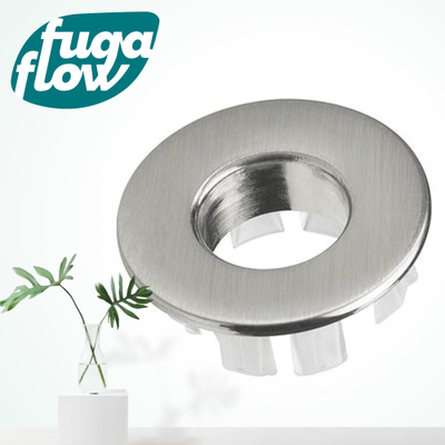 FugaFlow Eccelente Sobrado Anneau de trop plein 3cm pour lavabo Inox brossé