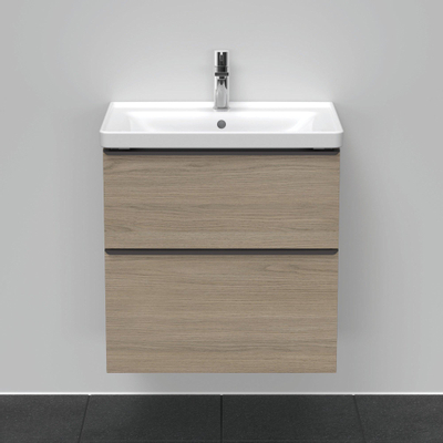 Duravit D-neo Meuble sous vasque 63.4x45.2x62.5cm 2 tiroirs Chêne (terra) mat