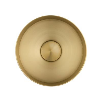 FugaFlow Eccelente Ferro Vasque - 21x21x10 cm - Inox - Laiton brossé (or)