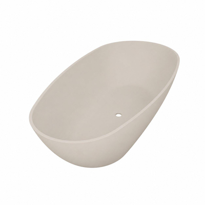 FugaFlow Eccelente Calma Baignoire Autoportante - 160x80 cm - solid surface - beige mat