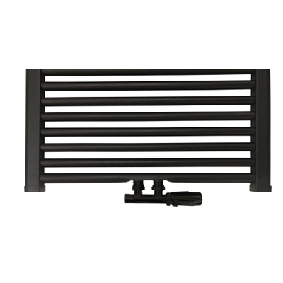 Best Design Nero-Luxeuniversele radiator aansluitset midden onder haaks zwart mat OUTLETSTORE