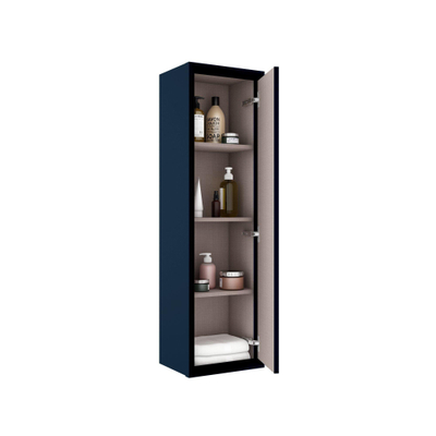 FugaFlow Eccelente Arredo Armoire colonne - 120x34.5x34.5cm - 1 porte - MDF - Bleu marine mat