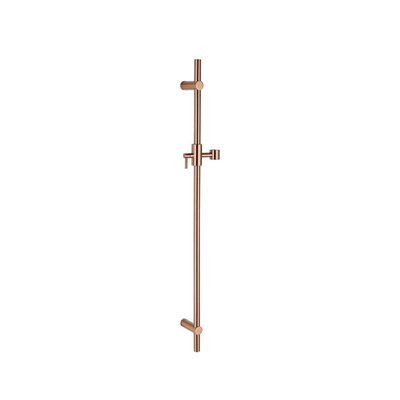 Fortifura Calvi Robinet de baignoire - avec ensemble de douche - douchette ronde - flexible de douche lisse - cuivre brossé PVD