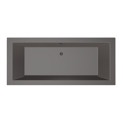 Xenz Society Baignoire duo - 170x75x53 - bonde centrale - acrylique - anthracite