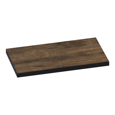 BRAUER Plan vasque 80.6x46x3.6cm MFC Burned Bark et noir mat