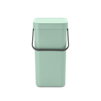 Brabantia Sort & Go Poubelle - 12 litres - poignée - avec barre - jade green