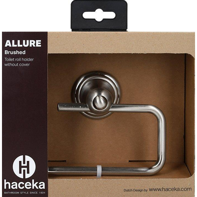 Haceka Allure Toiletrolhouder zonder Klep Geborsteld RVS OUTLETSTORE