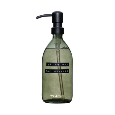 Wellmark Handzeep - dark amber - zwart glas - zwarte pomp - 500ml