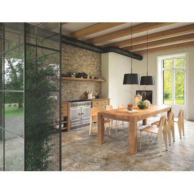 ÉCHANTILLON Terravito Elzino carreau mural et de sol - 6x24cm - aspect pierre naturelle - Slate mat (brun)