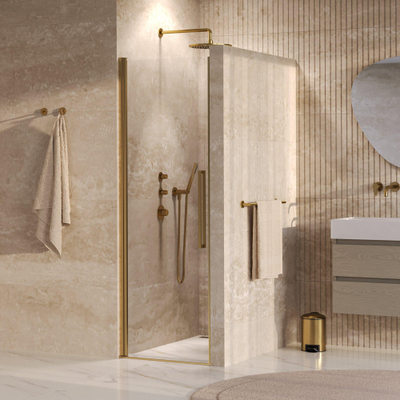 BRAUER Cosmic Nisdeur - 70x200 - draaiend - helder - glas omkeerbaar incl. glascoating - geborsteld goud PVD