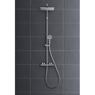 Hansgrohe vernis shape tuyau de douche avec thermostat noir mat