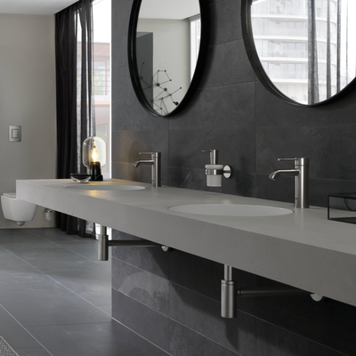 GROHE Essence New wastafelkraan - s-size - opbouw - eengreeps - zonder waste - geborsteld rvs