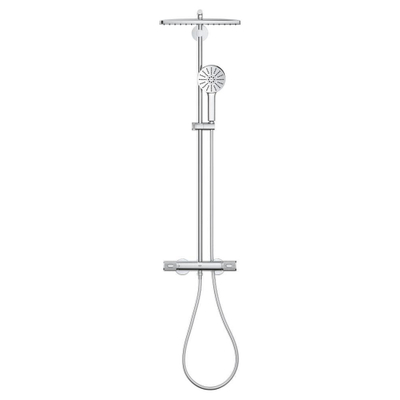 GROHE Vitalio Joy+ System 350x230 douchesysteem met thermostaatkraan - hoofddouche en handdouche - 35x23cm - chroom