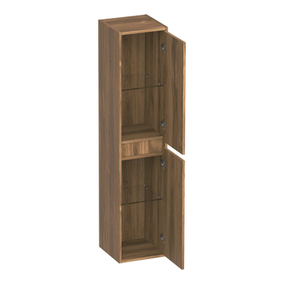BRAUER Adore Armoire de salle de bains - 160x35x35cm - avec 2 portes sans poignées ouverture à gauche ou à droite Honey