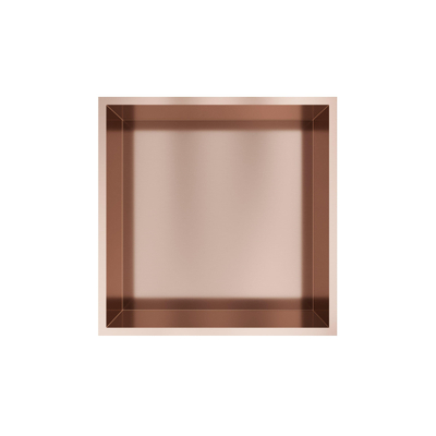 Hotbath &MORE Inbouwbox of inbouwnis - 30x30x10 - PVD - geborsteld koper