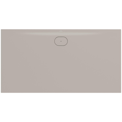 Villeroy & Boch Ecora douchebak - 170x90x3.5cm - afvoer lange zijde - almond (beige)