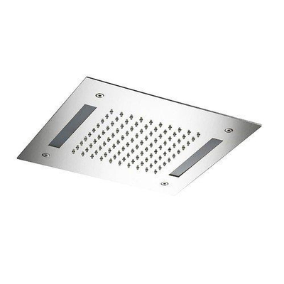 Hotbath Mate inbouwhoofddouche vierkant 30x30cm met LED verlichting chroom