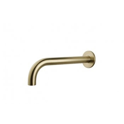 Wiesbaden Caral baduitloop rond 30 cm 1/2'' geborsteld messing PVD