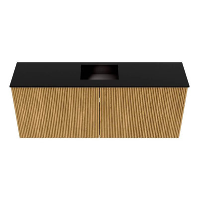 Mondiaz JOYA 100cm meuble de salle de bains - couleur Oak - Vasque FAYE position Milieu 1 trou de robinet couleur Urban.