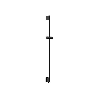 Hotbath Mate Glijstang - 90cm - geïntegreerde waterinlaat - rond - PVD - gepolijst zwart