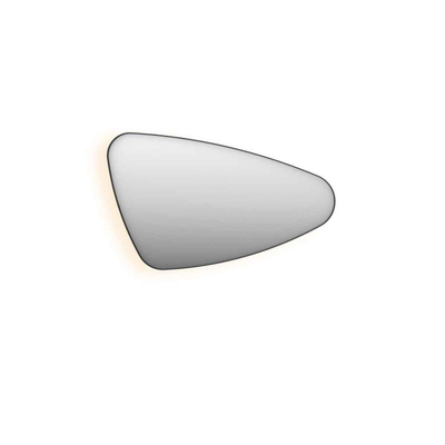 INK SP23 Miroir - 80x4x50cm - LED en bas et en haut changement de couleur - dimmable - organique - dans un cadre en acier - côté droit aluminium noir mat