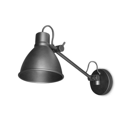 Looox Light collection wandlamp 1-armig verstelbaar mat zwart