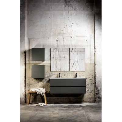 MONDIAZ Hay Wastafelonderkast - 120cm - 4 lades - Smoke OUTLETSTORE