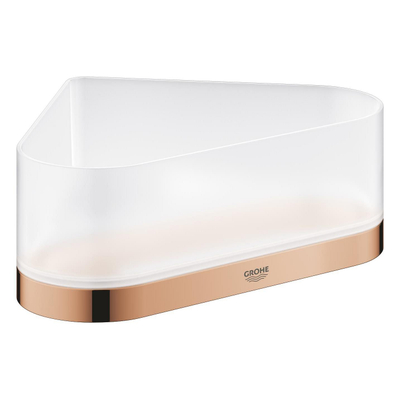 GROHE Selection Porte-savon de douche - 17x17x20x8,5cm - modèle d'angle - montage mural - warm sunset