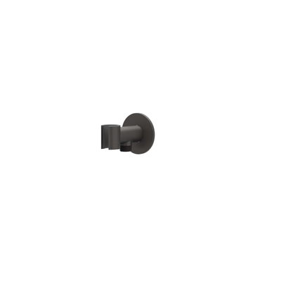 IVY Concord Regendoucheset - inbouw - symmetry - 2-weg stop-omstel - 40cm wandarm - 20cm medium hoofddouche - houder met uitlaat - 150cm doucheslang - staafmodel handdouche - RVS316 - geborsteld carbon black PVD