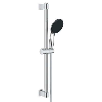 Grohe Vitalio Start 110 Glijstangset - 60cm - ronde handdouche - 1 straalsoort - gladde doucheslang - chroom