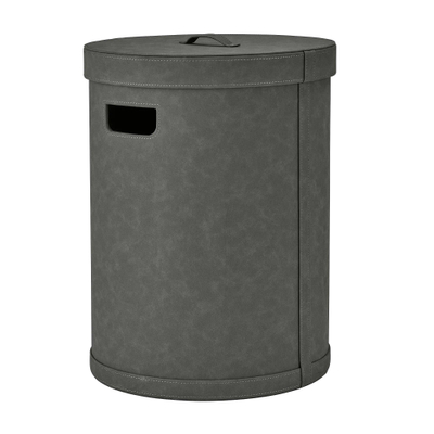 Blomus SAHLA Panier à linge - 40x40x54 - similicuir - gris foncé