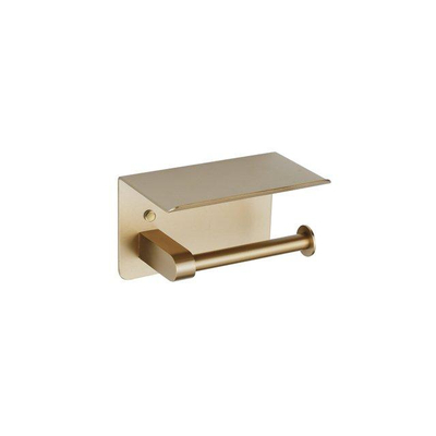 Fortifura Calvi ensemble d'accessoires de toilette - distributeur de savon - porte-rouleau - avec plateau - laiton brossé