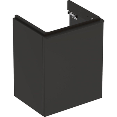 Geberit Smyle fonteinkast - 1 deur - 49.2cm links - lava mat antraciet