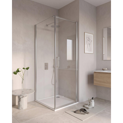 Fortifura Galeria Cabine de douche - 70x100x200 - Profil verre de sécurité - anticalcaire - chrome
