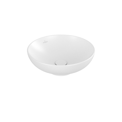 Villeroy & Boch Loop & friends lavabo à poser - 42cm - rond avec trop-plein CeramicPlus stone white