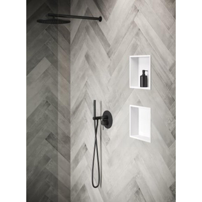 Looox Storage Collection Inbouwnis - 30x30x7cm - flens - wit