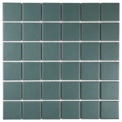 The Mosaic Factory Patterns Mozaïektegel - 4.8x4.8cm - wand en vloertegel - mat - camo green