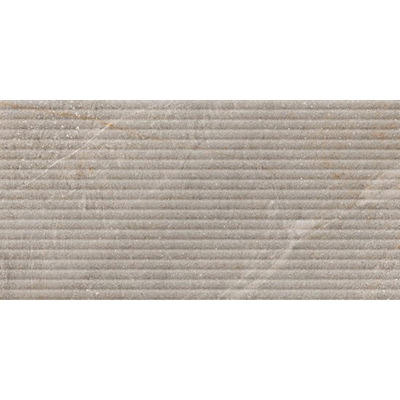 Colorker Dhara Carrelage à motif bande décoré - 30x60cm - 9mm - rectifié - Porcellanato - Taupe (marron)