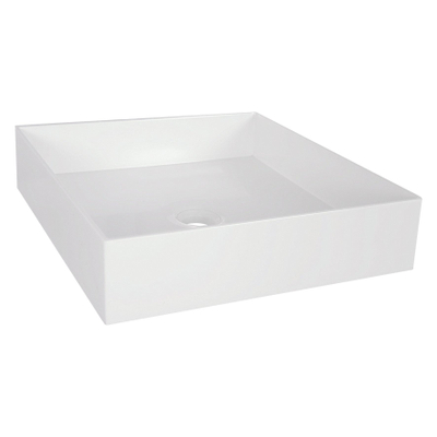 Differnz Jura Vasque Carrée 42X42X10cm Poly blanc