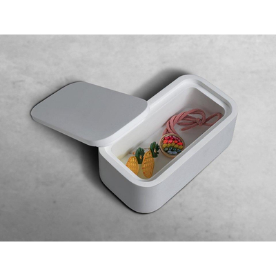 Ideavit solidcase opbergbox 14x7x5.7cm solid surface wit mat
