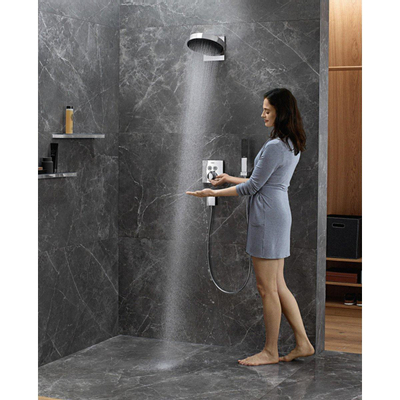 Hansgrohe Rainfinity inbouw doucheset compleet met handdouche en hoofddouche chroom