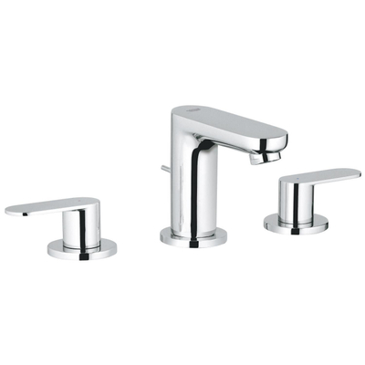 GROHE Eurosmart Cosmopolitan wastafelkraan - laag - 3-gats - tweegreeps - zonder waste - chroom