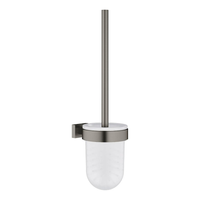 GROHE Essentials Cube Toiletborstelhouder - wandmontage - open - brushed hard graphite