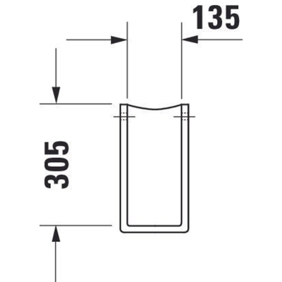 Duravit Starck 3 Cache siphon 1 030065 60 55 030480 030410 030970 Blanc