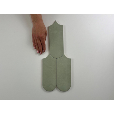SAMPLE Terravito Evarno carreau mural - 8x21.5cm - Sage mat (vert)